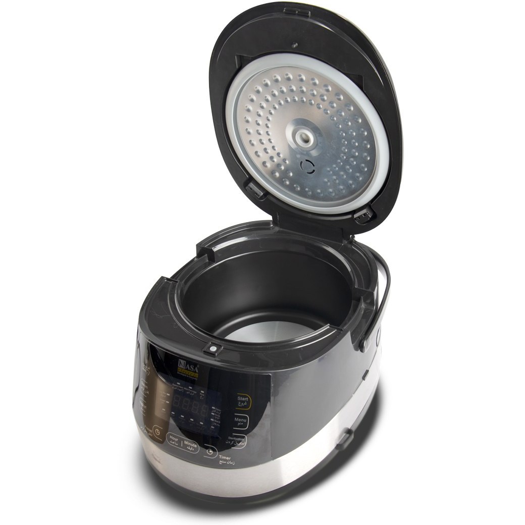 پلوپز چندکاره ناسا الکتریک مدل NS-3081 ظرفیت ۵ لیتر با بدنه استیل ضد زنگ